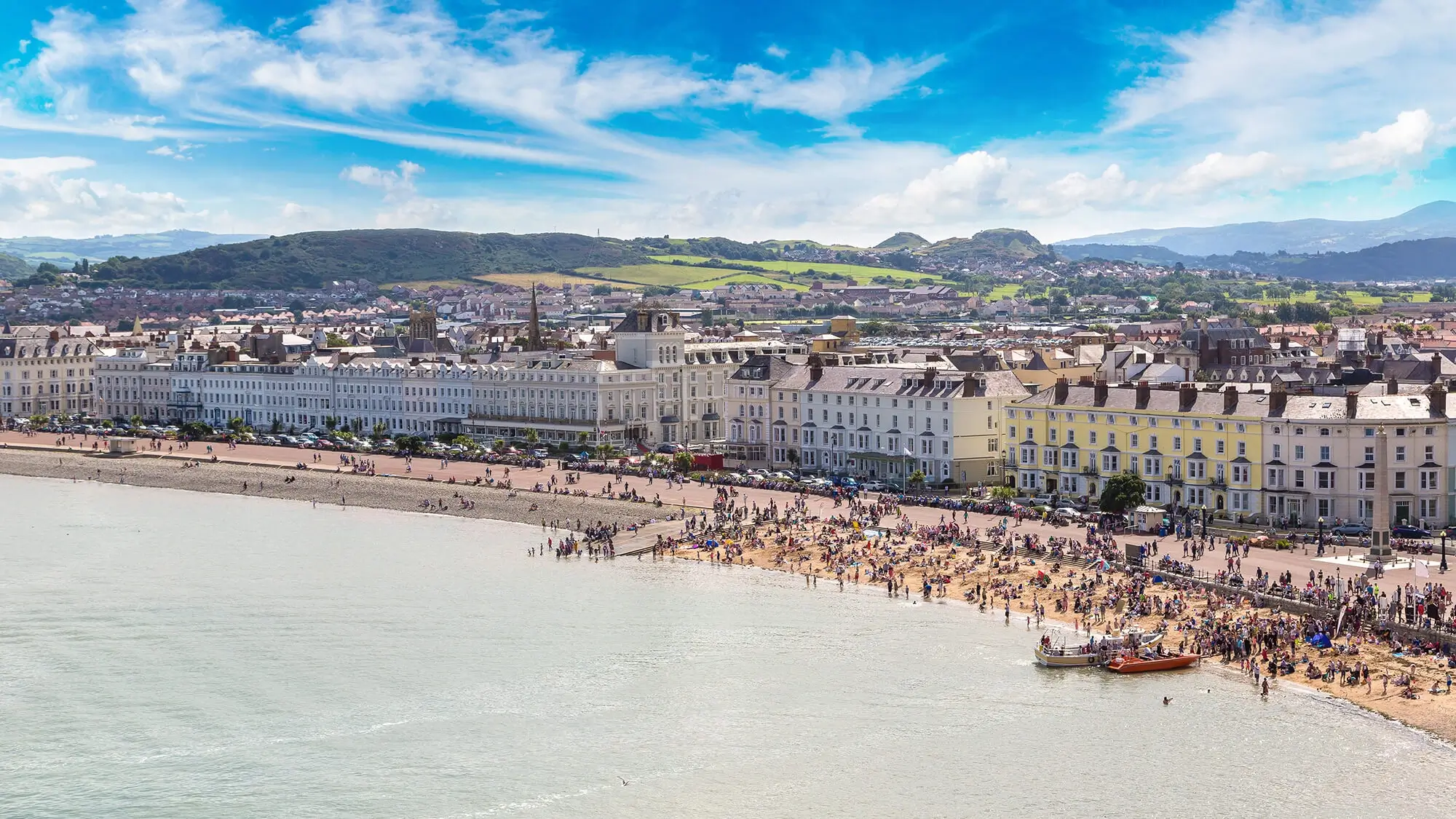 Llandudno Beachfront from the air