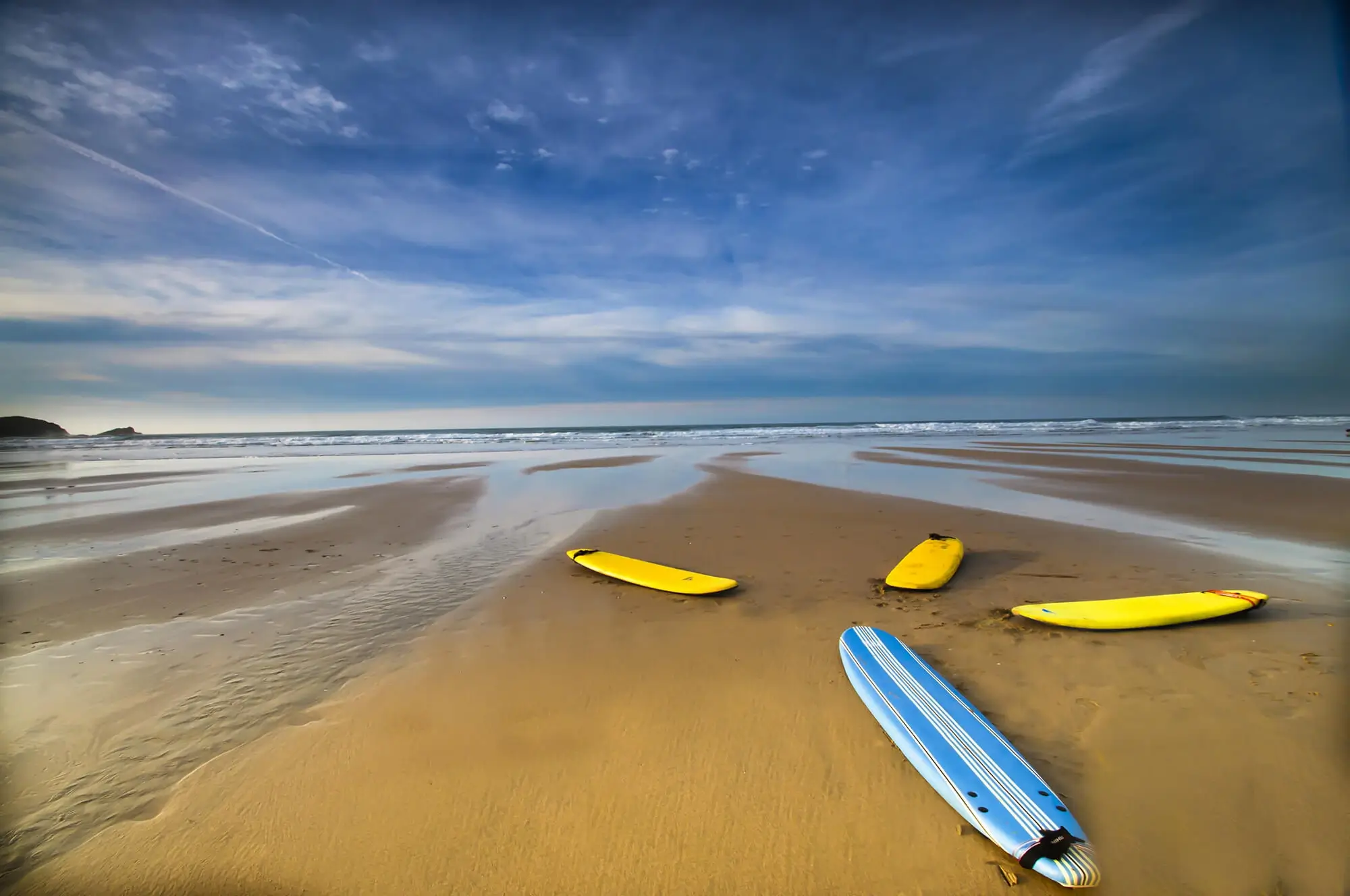 surfboards on beach