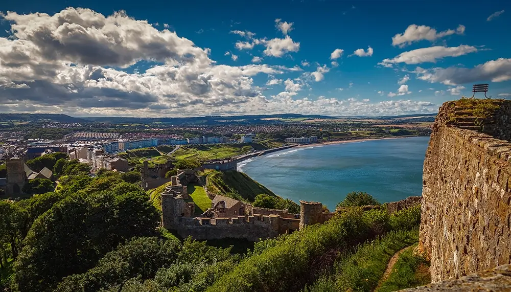 View of Scarborough from the castle