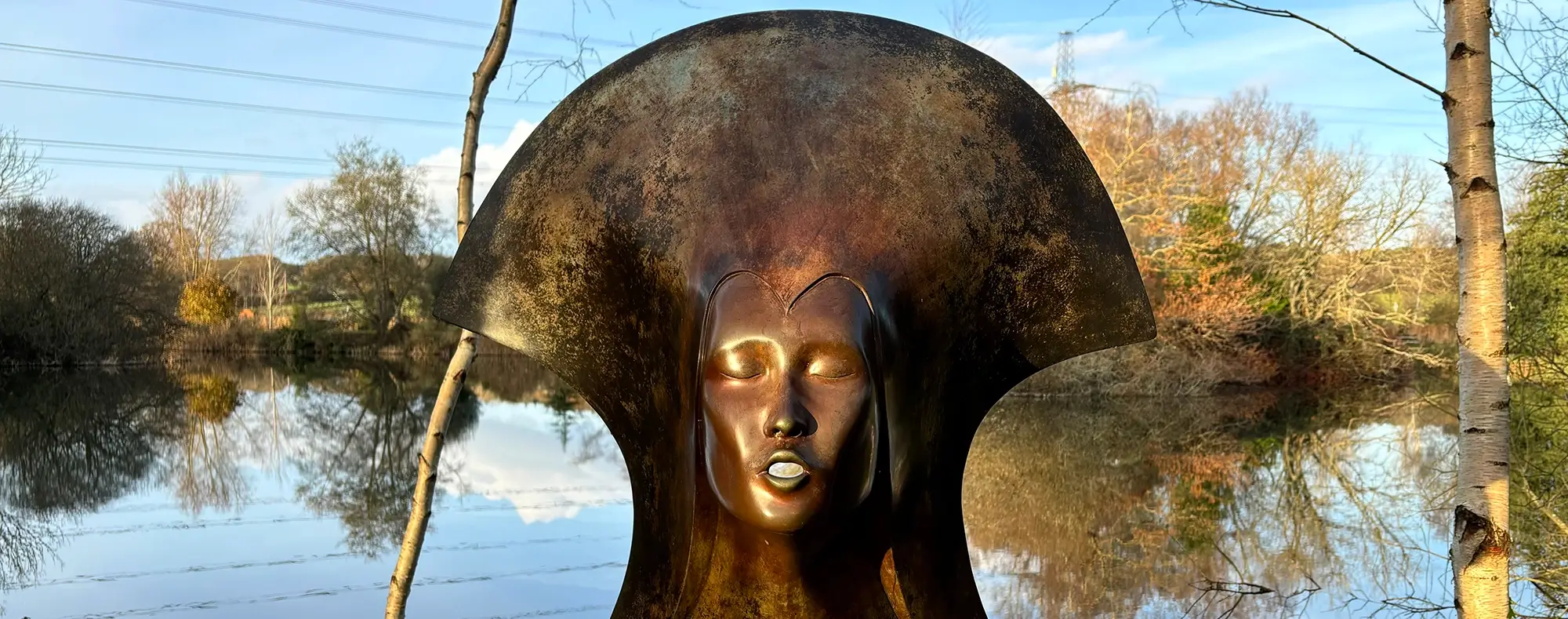 Nefertiti at Sculpture by the Lakes
