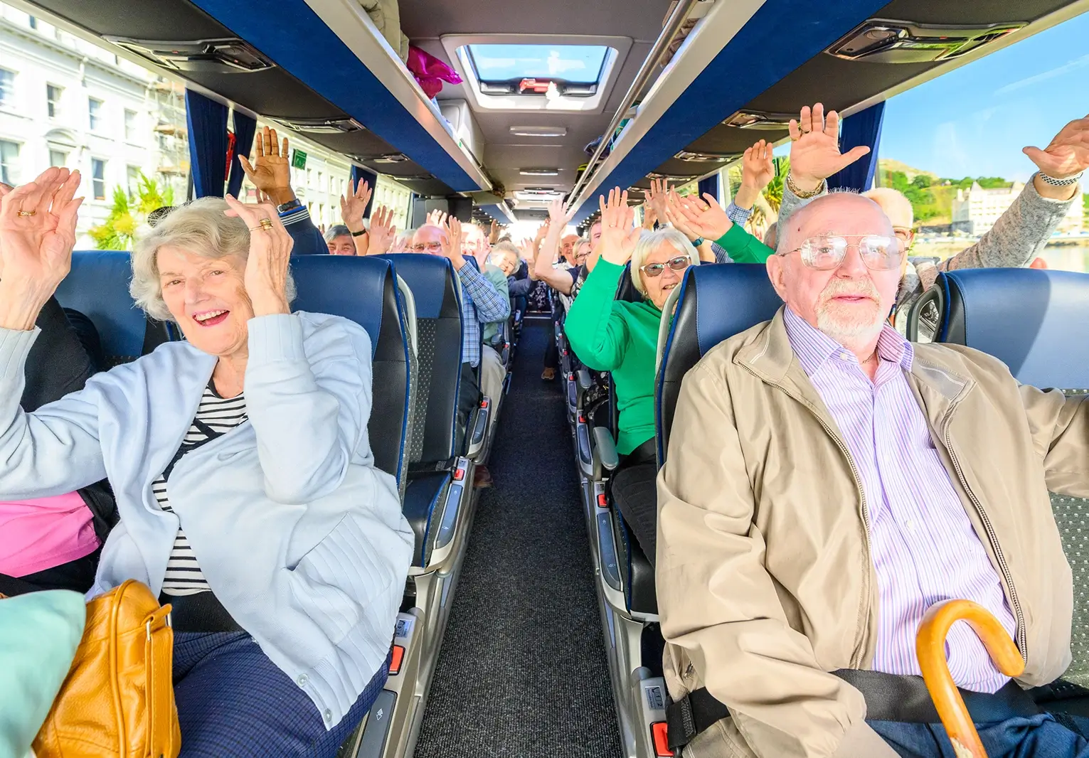 Daish's Passengers on a coach