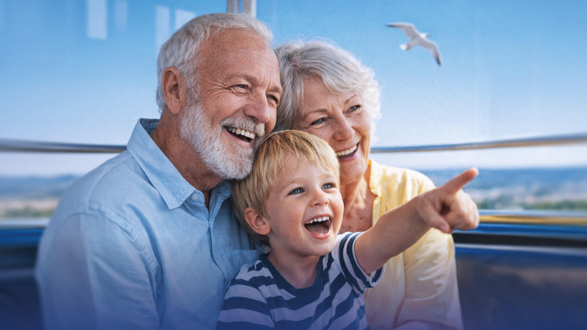 Grandparents with grandchild