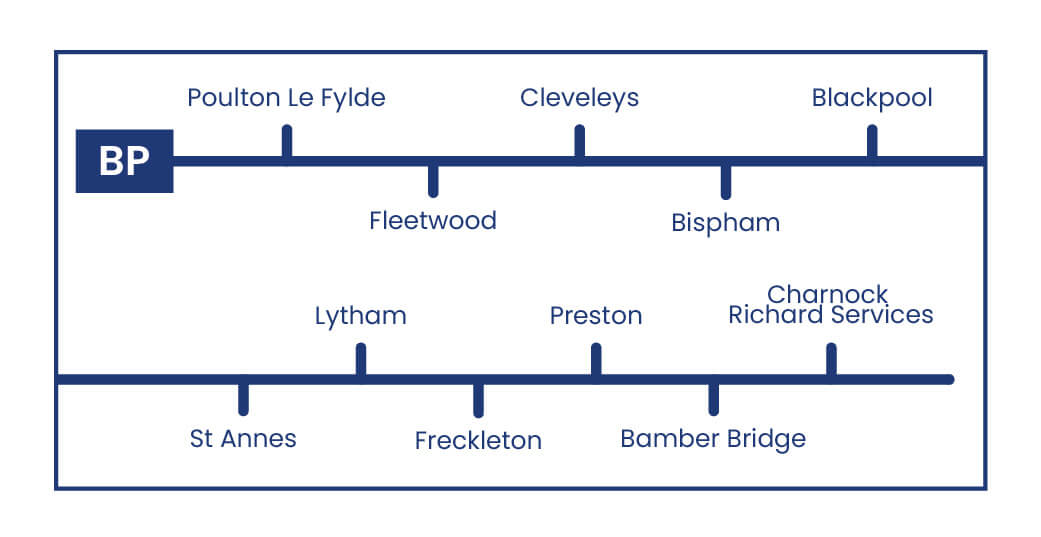 Daish's Cornwall CO Route Map